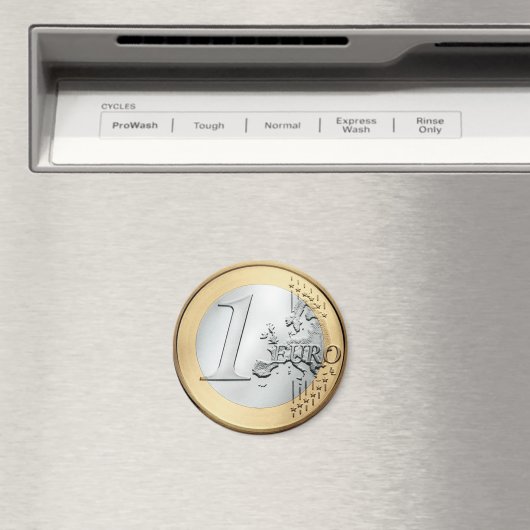 1 Euro-Münze Magnet (In Situ (Geschirrspüler))