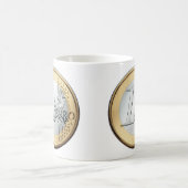1 Euromünze Kaffeetasse (Mittel)