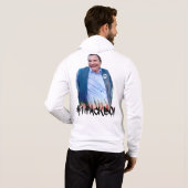 #1 FACKBOI - Tröja - Mönster ryggen Hoodie (Schwarz voll)