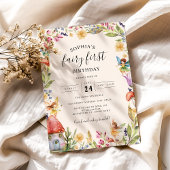 1. Fairy Erster Geburtstag Einladung