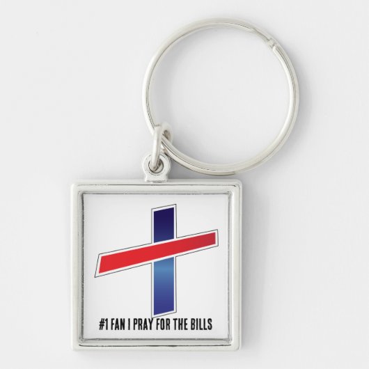 #1 Fan ich bete für die Bills Schlüsselanhänger (Vorne)