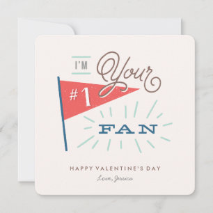 #1 Fan Valentinstagskarte Feiertagskarte
