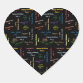 1. Februar Herz-Aufkleber (Vorderseite)