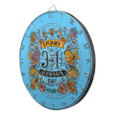 1. Februar - Spunky Old Broads Day Dartscheibe (Vorderseite rechts)