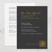 1 | FFG-Ruhestandsdinner dunkel Einladung (Vorne/Hinten)