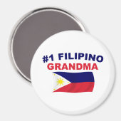 #1 Filipino Oma Magnet (Vorderseite/Rückseite)