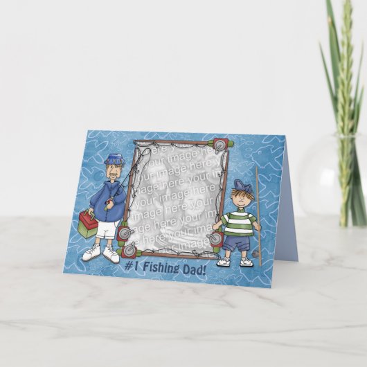 #1 Fishing Dad Karte (Vorderseite)