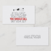 1 Fitnesstrainer-Geschäftskarte der minimalen Visitenkarte (Vorne/Hinten)