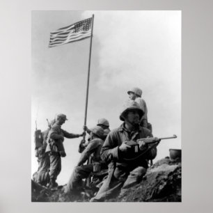 1. Flag auf Iwo Jima Poster