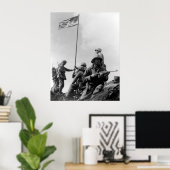 1. Flag auf Iwo Jima Poster (Heimbüro)