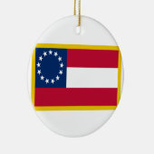 1. Flagge der Konföderierten Keramik Ornament (Rechts)