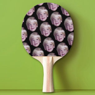 1 Floating Head Foto Halb Drop Muster schwarz hinz Tischtennis Schläger