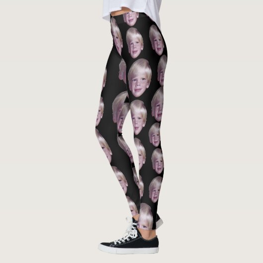 1 Floating Head Foto hinzufügen - Random Muster sc Leggings (Links)