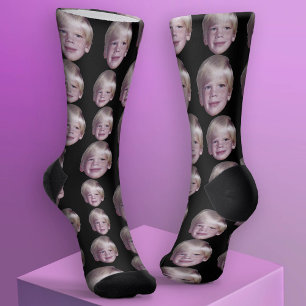1 Floating Head Foto hinzufügen - Random Muster sc Socken