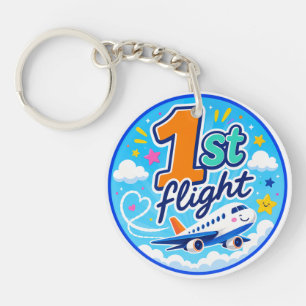 1. Flug farbiges Flugzeug Souvenir Schlüsselanhänger