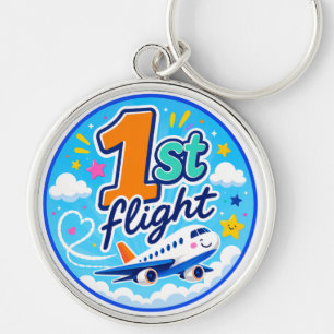 1. Flug farbiges Flugzeug Souvenir Schlüsselanhänger