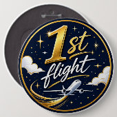 1. Flug Flugzeug Button (Vorne & Hinten)