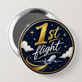1. Flug Flugzeug Button (Vorne & Hinten)