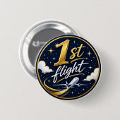 1. Flug Flugzeug Button (Vorne & Hinten)