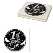 1. Flug Flugzeug Gummistempel (Stempel)