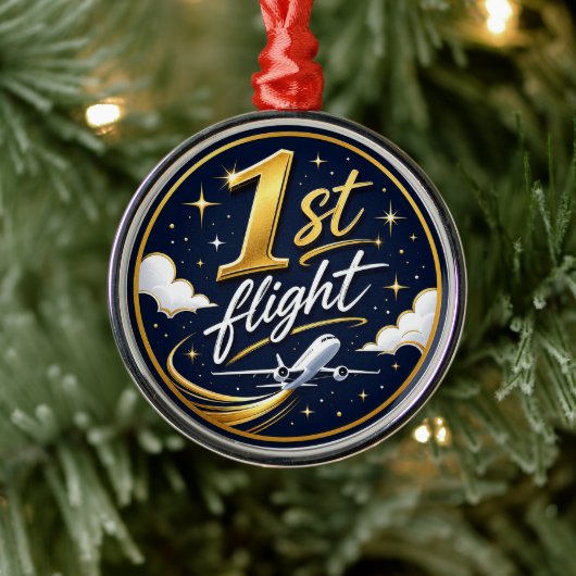 1. Flug Flugzeug Ornament Aus Metall (Baum)