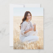 1 Foto Abschluss Brushed Royal Blue and Gold Save The Date (Rückseite)