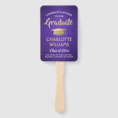 1 Foto Abschluss Lila gebürstet Fächer (Vorderseite)