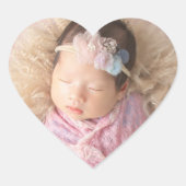 1 Foto Baby Heart Sticker (Vorderseite)