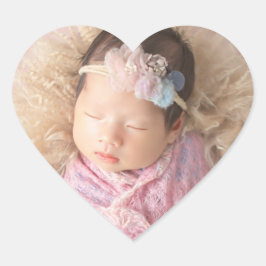 1 Foto Baby Heart Sticker
