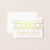 1 Foto Bar Mitzvah Vielen Dank, dass Sie den Star Folienkarte (Vorderseite mit Umschlag)