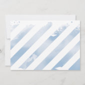 1. FOTO BIRTHDAY PARTY INVITE Gold Glitzer blau Einladung (Rückseite)