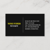 1 Foto Chic & Simple Fotografy Visitenkarte (Rückseite)