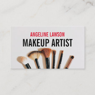 1 Foto Chic & Simple Makeup Artist Business Card Visitenkarte