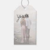 1 Foto "DANKE!" Hochzeit Geschenkanhänger (Vorderseite)