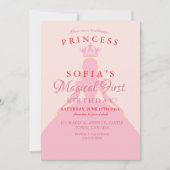 1. Foto der Prinzessin Einladung (Vorderseite)