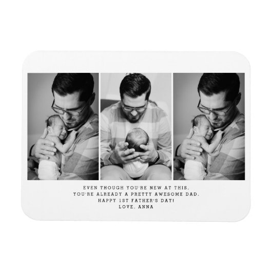 1. Foto des Vaters Magnet (Horizontal)