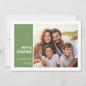 1 Foto - Einfache Weihnachtsweihnachtsweihnachtsfe Feiertagskarte (Vorderseite)