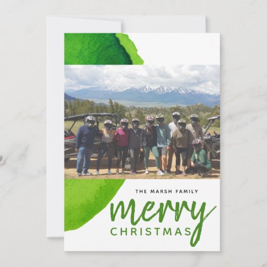 1 Foto Frohe Weihnachten Moderne Abstrakte Wasserf (Vorderseite)