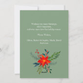 1 Foto Frohe Weihnachten Wasserfarben Blumenurlaub (Rückseite)