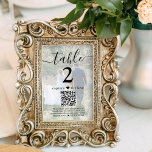 1 Foto für Framing QR Hochzeitsstimmung Tischnumme<br><div class="desc">Fügen Sie eine personalisierte Touch zur Hochzeitsempfangsdekoration mit individuellen Foto- und QR Code Tischnummern hinzu. Diese einseitigen 4x6-Foto-Drucke sind kein Karton und müssen in Rahmen platziert werden. Das Bild und der gesamte Text auf dieser Vorlage sind einfach anzupassen. Falls gewünscht, ändern Sie "die Liebe erfassen" in "Flitterwochenfond", "ein besonderer Dank",...</div>