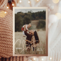 1 Foto Handgeschriebenes Script Frohe Weihnachten