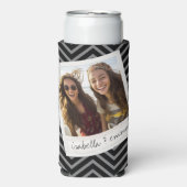 1 Foto - Hipster Square Instagram Friend Foto Selters Dosenkühler (Seltzer Vorderseite)