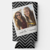 1 Foto - Hipster Square Instagram Friend Foto Selters Dosenkühler (Rückseite)