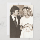 1 Foto Jubiläum Überraschung Party Schwarz und Gol Save The Date (Rückseite)