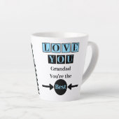 1 Foto liebe dich Opa blau Milchtasse (Rechte Ecke)