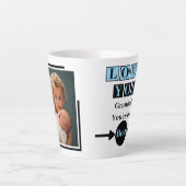1 Foto liebe dich Opa blau Milchtasse (Vorderseite)