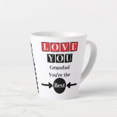 1 Foto liebe dich opa rot Milchtasse (Rechte Ecke)