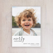 1 Foto Minimal Frohe Weihnachten - Schwarz-weiß