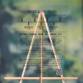 1 Foto Minimalistisches Script-Hochzeitsprogramm Acrylschild (Neutral)