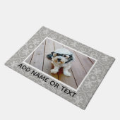 1 Foto mit Baumuster und Text Fußmatte (Schrägansicht)
